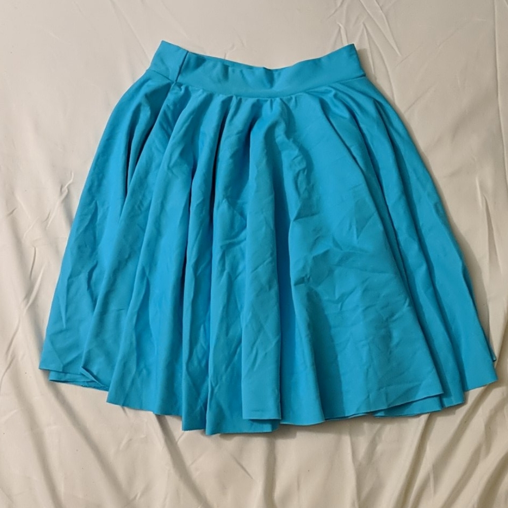 Black milk matte light blue cheerleader skirt new